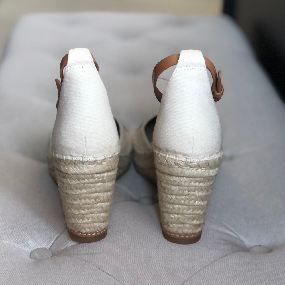HOST PICK Tory Burch Cap Toe Espadrille Wedges - Picture 4 of 6